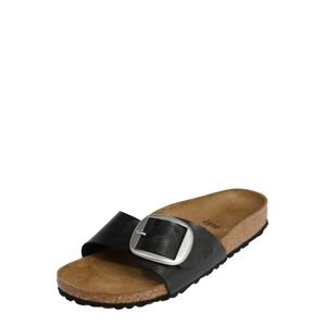 BIRKENSTOCK Šľapky 'Madrid'  čierna / strieborná