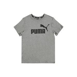 PUMA Tričko 'Essentials'  sivá melírovaná / čierna