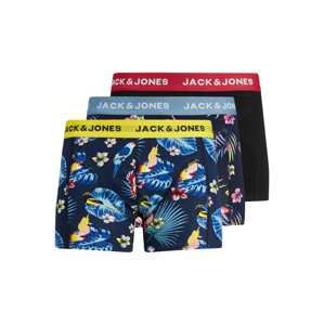 JACK & JONES Boxerky  dymovo modrá / žltá / červená / čierna