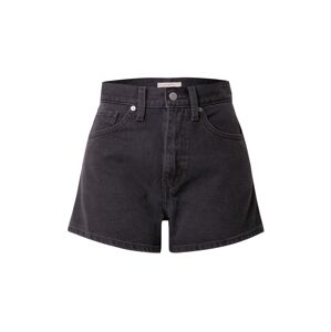 LEVI'S ® Džínsy 'HIGH WAISTED MOM SHORT LIGHT INDIGO - WORN IN'  čierny denim