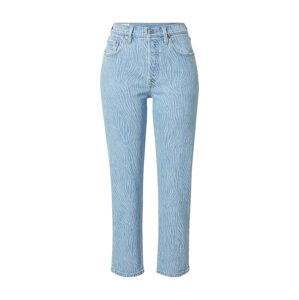 LEVI'S ® Džínsy '501'  modrá denim / hnedá / krvavo červená / biela