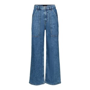 VERO MODA Džínsy 'KITHY'  modrá denim / hnedá