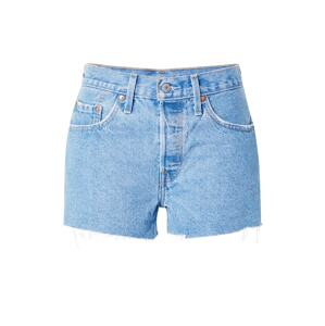 LEVI'S ® Džínsy '501® ORIGINAL SHORT LIGHT INDIGO - FLAT FINISH'  modrá denim