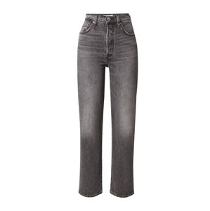 LEVI'S ® Džínsy 'Ribcage Straight Ankle'  čierny denim