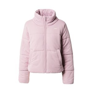 Reebok Športová bunda  orchideová / biela