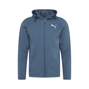 PUMA Športová mikina so zipsom  dymovo modrá