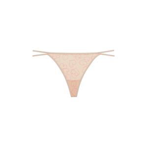 Calvin Klein Underwear Tangá  béžová / ružová