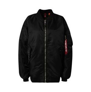 ALPHA INDUSTRIES Prechodná bunda 'Ma-1'  červená / čierna / biela