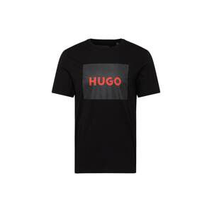 HUGO Red Tričko 'Dulive222'  červená / čierna