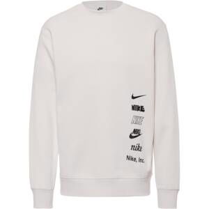 Nike Sportswear Športová mikina 'Club Fleece'  čierna / biela