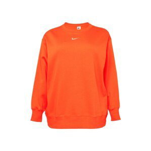 Nike Sportswear Športová mikina  oranžovo červená / biela
