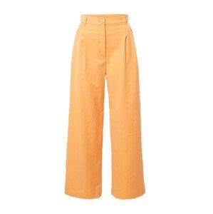 Monki Plisované nohavice  oranžová