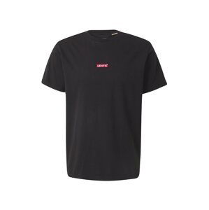 LEVI'S ® Tričko 'Relaxed Baby Tab Short Sleeve Tee'  červená / čierna