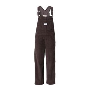 LEVI'S ® Nohavice na traky 'Baggy Overall'  hnedá / biela