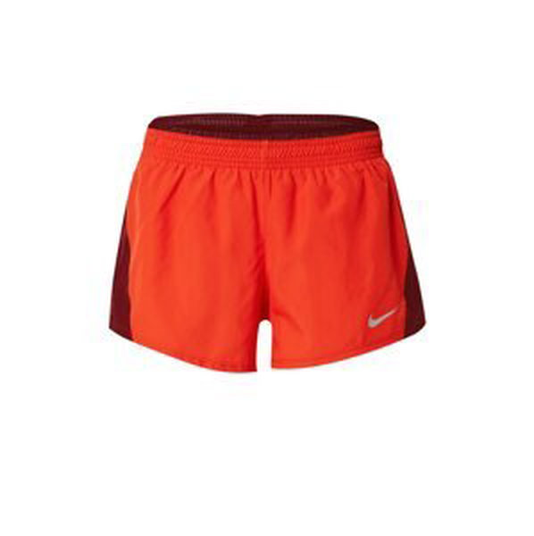 NIKE Športové nohavice  svetlosivá / oranžovo červená / tmavočervená