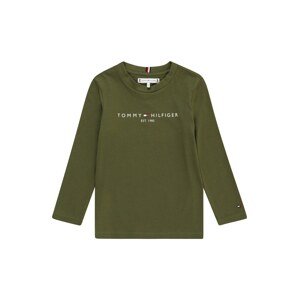 TOMMY HILFIGER Tričko 'Essential'  námornícka modrá / tmavozelená / červená / biela