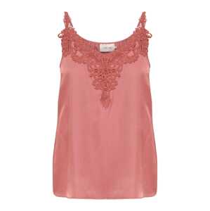 Cream Top 'Anna'  fuksia