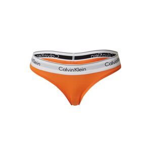 Calvin Klein Underwear Tangá  oranžová / čierna / biela