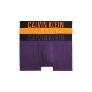 Calvin Klein Underwear Boxerky 'Intense Power'  tmavofialová / mandarínková / čierna