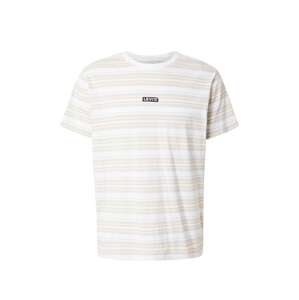 LEVI'S ® Tričko 'SS Relaxed Baby Tab Tee'  béžová / sivobéžová / biela