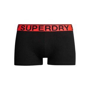 Superdry Boxerky  sivá melírovaná / homárová / čierna