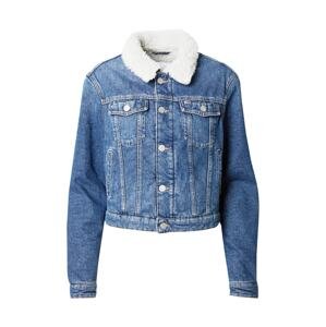 Tommy Jeans Prechodná bunda 'Izzie'  modrá denim / červená / biela