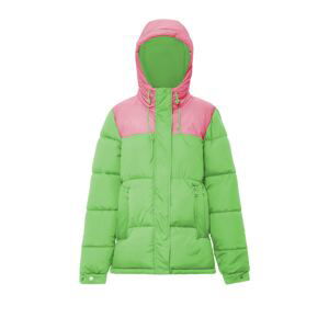 MO Zimná bunda  zelená / ružová