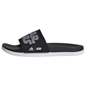 ADIDAS SPORTSWEAR Plážové / kúpacie topánky 'Adilette Star Wars'  čierna / strieborná / biela