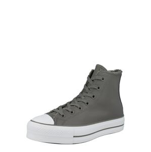 CONVERSE Členkové tenisky 'CHUCK TAYLOR ALL STAR LIFT'  tmavosivá / biela