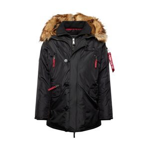 ALPHA INDUSTRIES Zimná bunda  červená / čierna