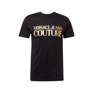 Versace Jeans Couture Tričko  zlatá / čierna