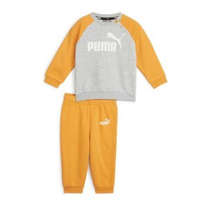 PUMA Joggingová súprava 'Essentials'  karí / sivá melírovaná / biela