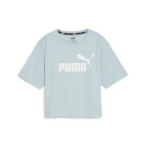 PUMA Funkčné tričko 'Essentials'  pastelovo modrá / biela