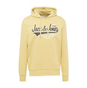 JACK & JONES Mikina  námornícka modrá / svetložltá / biela