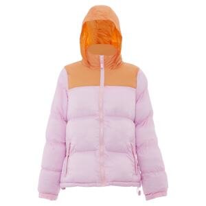 MO Zimná bunda  tmavooranžová / ružová