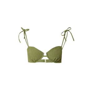 Abercrombie & Fitch Bikinový top  olivová