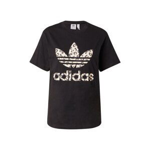 ADIDAS ORIGINALS Tričko 'Trefoil'  béžová / nebielená / antracitová / čierna