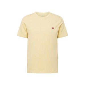 LEVI'S ® Tričko 'SS Original HM Tee'  svetložltá / rubínová / biela