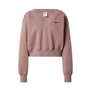 Nike Sportswear Mikina 'PHOENIX FLEECE'  svetlohnedá / čierna