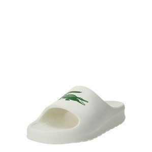 LACOSTE Šľapky 'SERVE SLIDE 2.0'  trávovo zelená / šedobiela