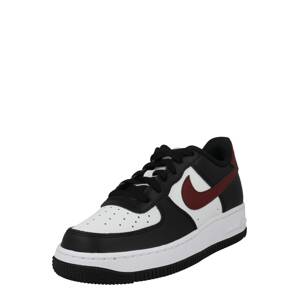 Nike Sportswear Tenisky 'AIR FORCE 1'  vínovo červená / čierna / biela