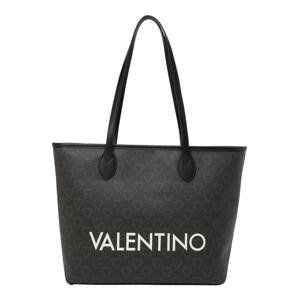 VALENTINO Shopper  sivá / čierna / biela
