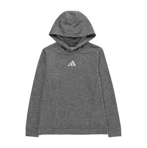 ADIDAS SPORTSWEAR Športová mikina 'Heather'  tmavosivá / biela