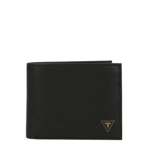 GUESS Peňaženka 'SCALA BILLFOLD'  zlatá / čierna