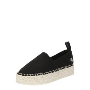 Calvin Klein Jeans Espadrilky  sivá / čierna / biela