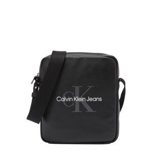 Calvin Klein Jeans Taška cez rameno  antracitová / čierna / biela