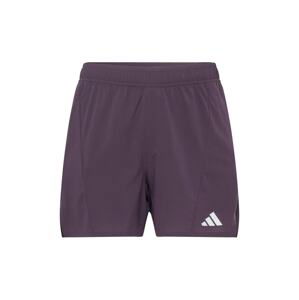 ADIDAS PERFORMANCE Športové nohavice  slivková / biela