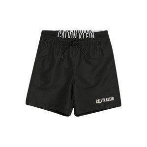 Calvin Klein Swimwear Plavecké šortky 'Intense Power'  čierna / biela
