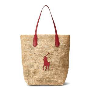 Polo Ralph Lauren Shopper  béžová / tmavočervená