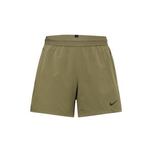 NIKE Športové nohavice 'FLX REP 4.0'  olivová / čierna